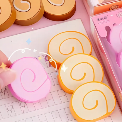 Two Flavours of Swiss Roll Eraser - Tinyminymo