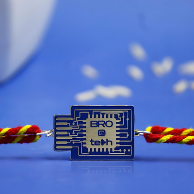 Tech Bro Metal Rakhi