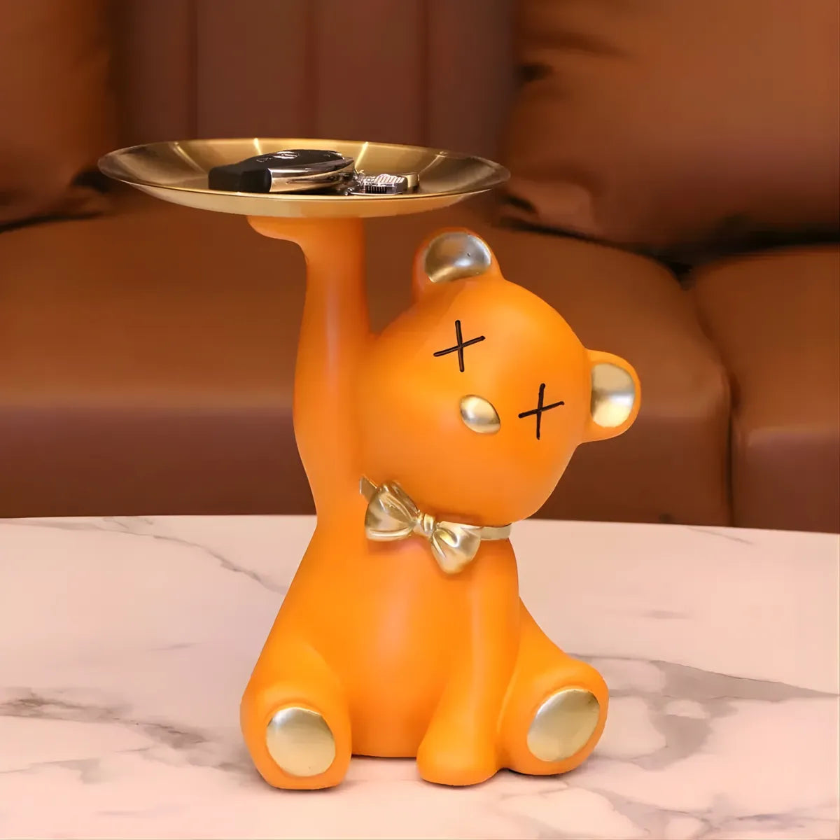 Teddy Showpiece with Tray - Tinyminymo