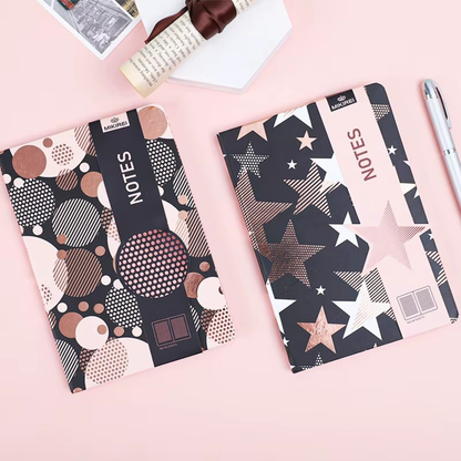 Two Holographic Notebooks in Circle and Star Prints - Tinyminymo
