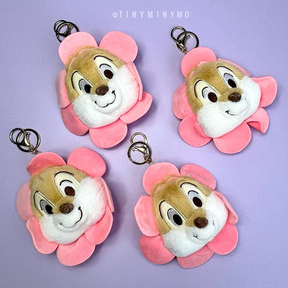 The Flower Squirrel Plush Keychain - Tinyminymo