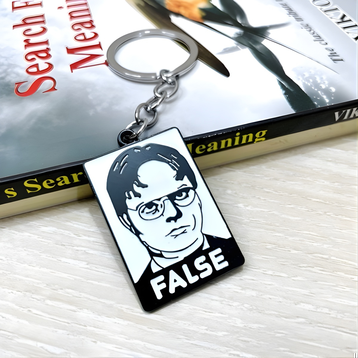 Metal Keychain of Dwight - Tinyminymo