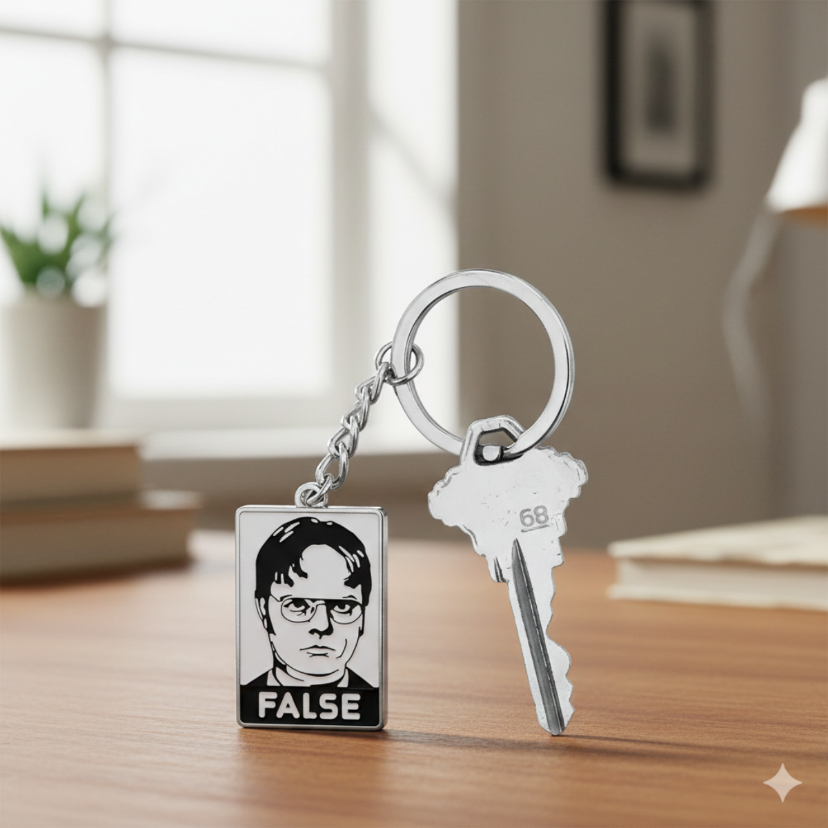 Dwight themed Keychain - Tinyminymo