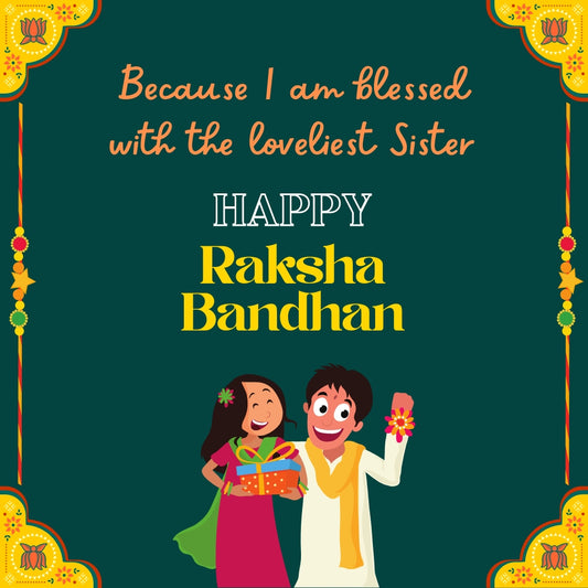 TinyMinyMo Rakhi Gift Card for Sister