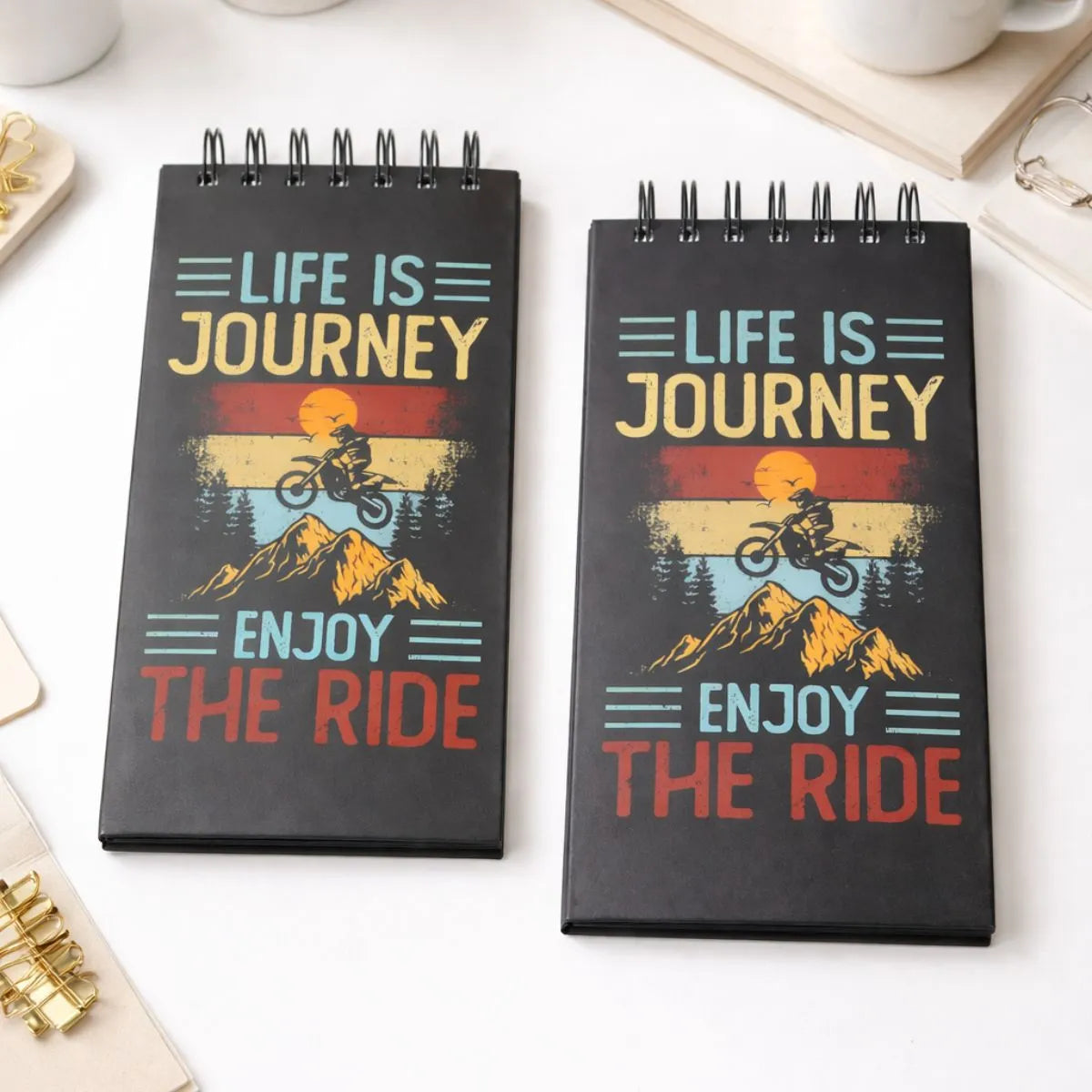 Two Spiral Bound Notepads - Tinyminymo