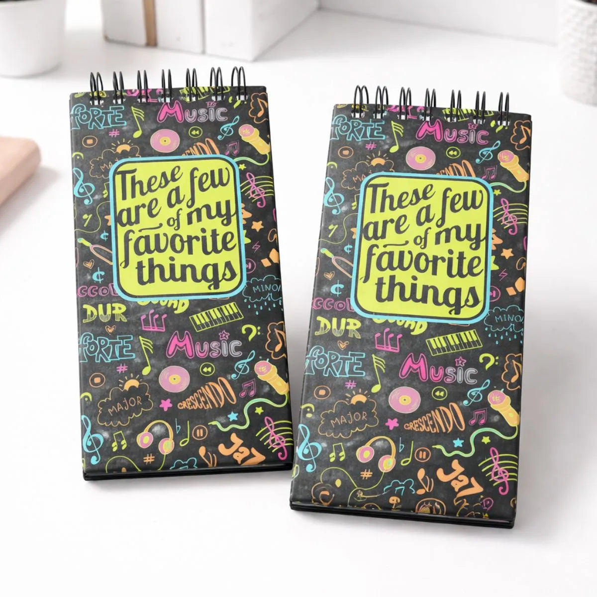 Two Notepads with Music theme Designs - Tinyminymo