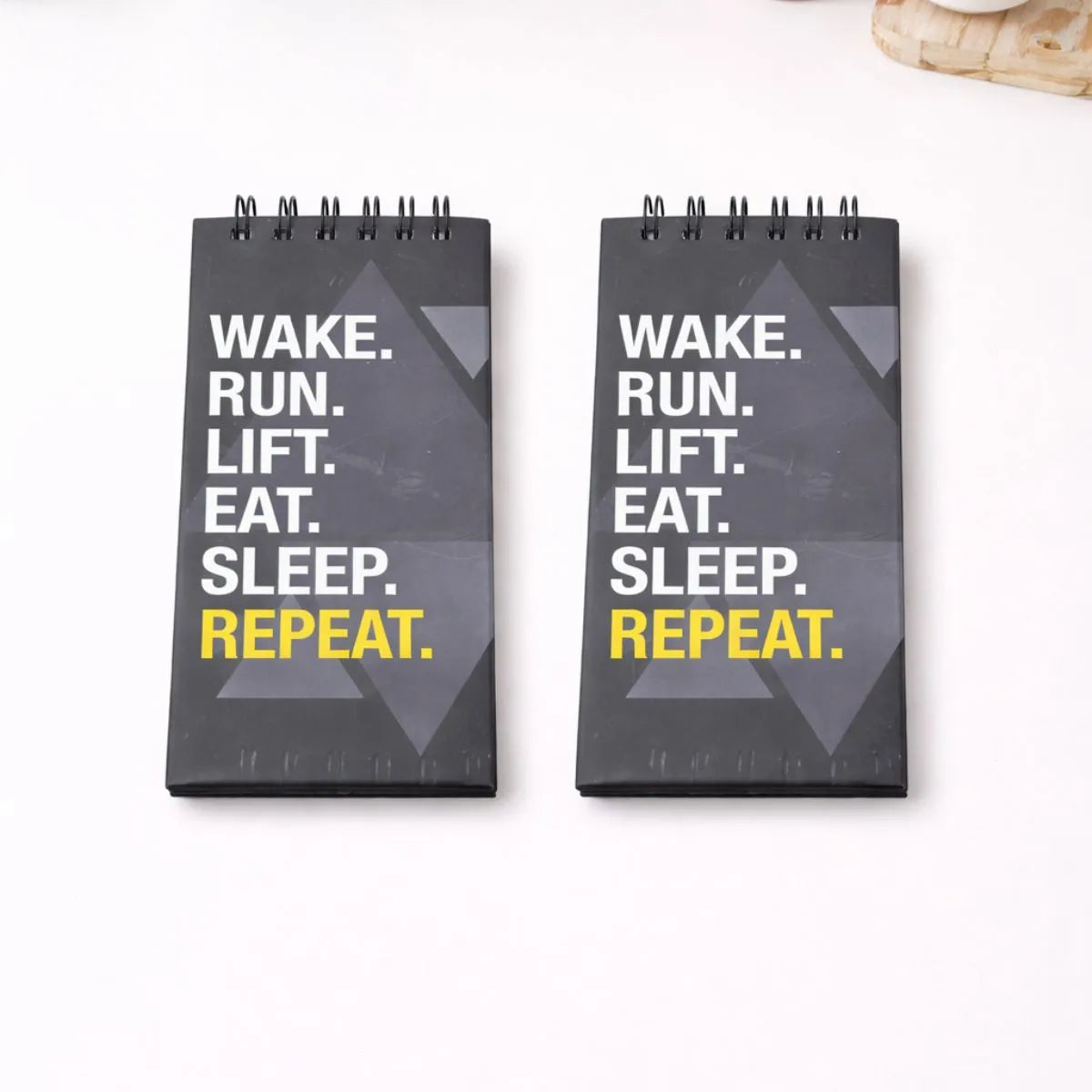 Two Black Color Notepads with Motivational Schedule - Tinyminymo