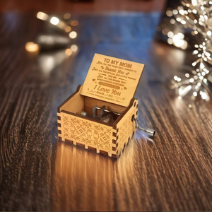 To My Mom Wooden Music Box - Tinyminymo