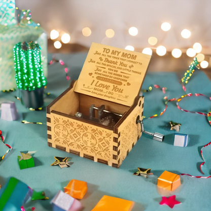To My Mom Wooden Music Box - Tinyminymo