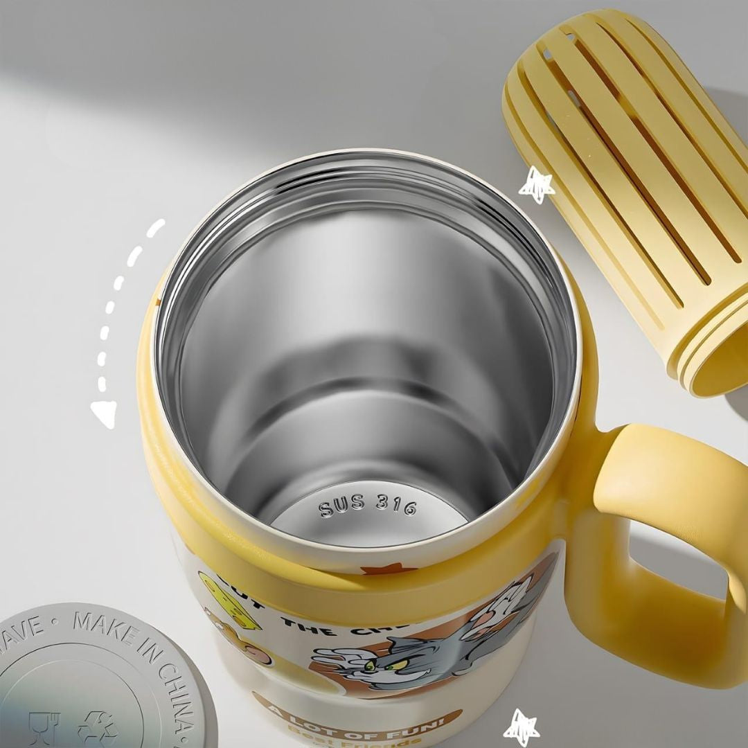 Inside of Tom and Jerry Insulated Sipper - Tinyminymo