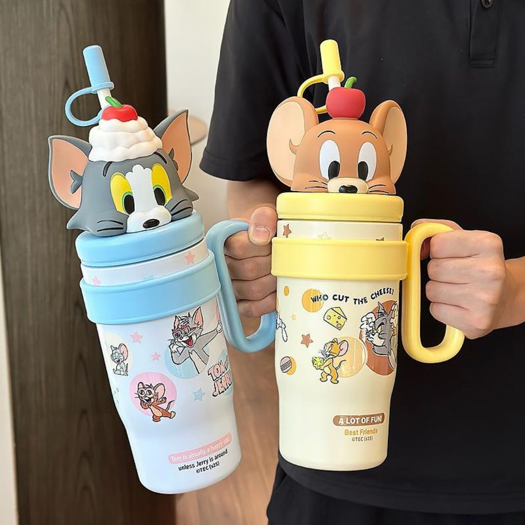 Two Sippers with Tom and Jerry Designs - Tinyminymo
