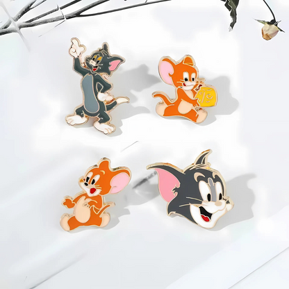 Tom and Jerry Lapel Pin - Tinyminymo