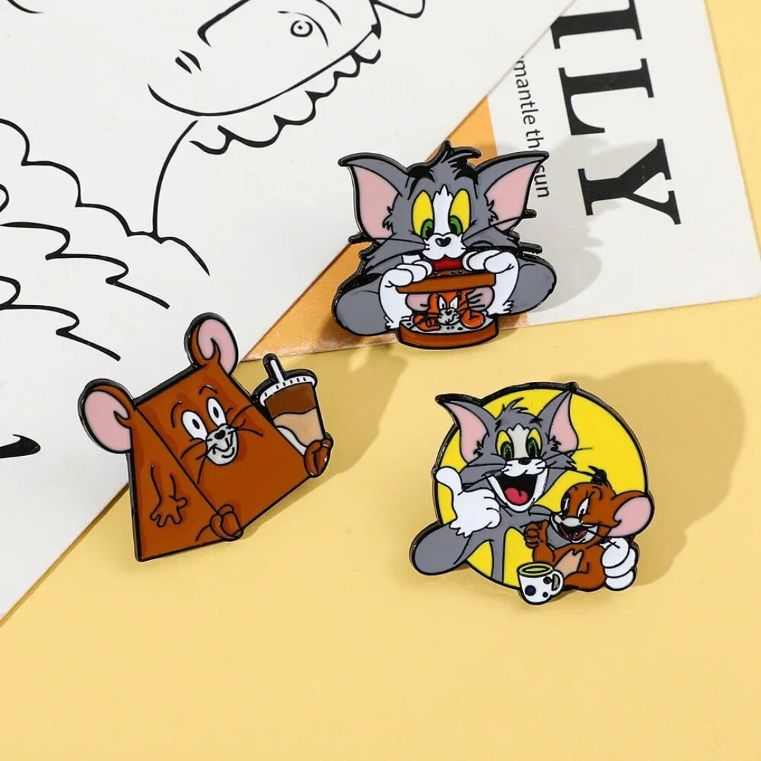 Tom and Jerry Lapel Pin - Tinyminymo