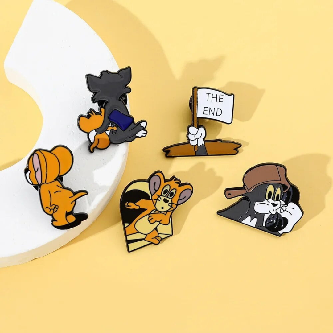 Tom and Jerry Lapel Pin - Tinyminymo