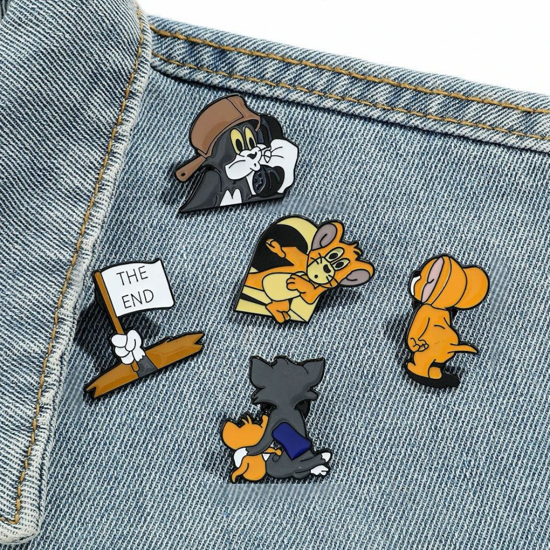 Tom and Jerry Lapel Pin - Tinyminymo