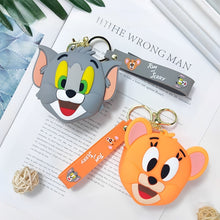 Load image into Gallery viewer, Tom and jerry coin pouch keychain - Tinyminyo
