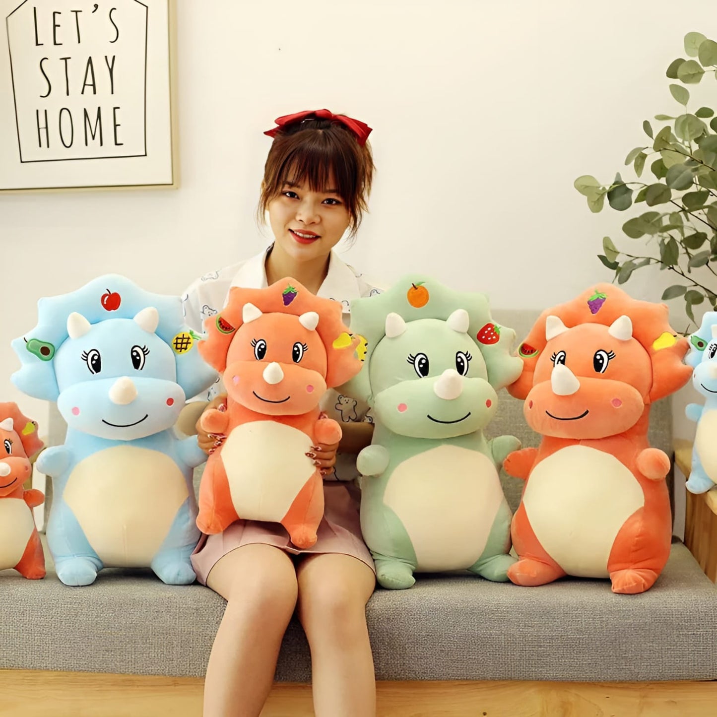 Triceratops Soft Toy - Tinyminymo