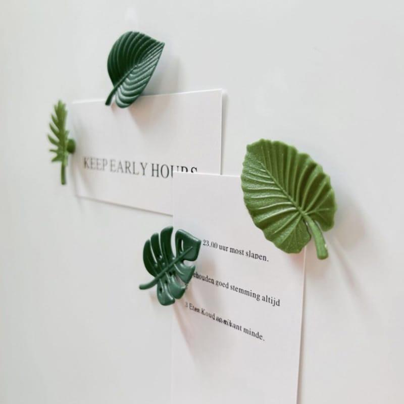 Tropical Leaf Fridge Magnet - Set of 4 - Tinyminymo