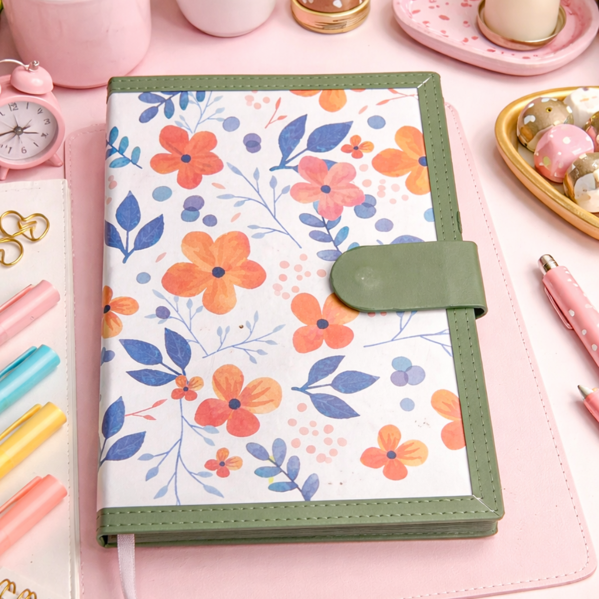 Tropical Print Notebook in Green Color - Tinyminymo 