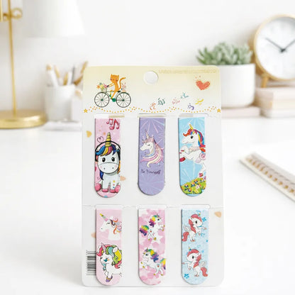 Pack of Colorful unicorn themed Bookmarks -Tinyminymo