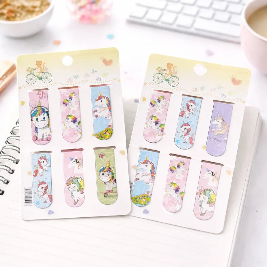 Two Sets of  Unicorn themed Bookmarks - Tinyminymo
