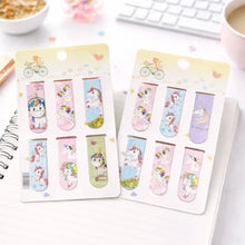 Load image into Gallery viewer, Two Sets of  Unicorn themed Bookmarks - Tinyminymo
