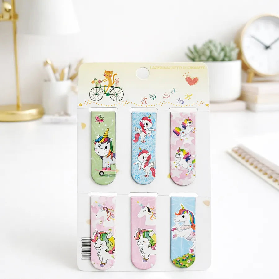 Unicorn Magnetic Bookmarks - Tinyminymo