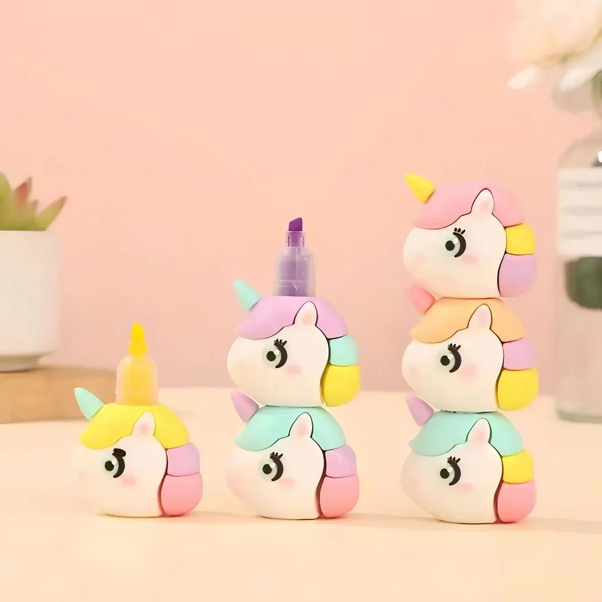 Five Colors in one Highlighter Pen - Tinyminymo