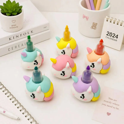 Different Colors of Stackable Unicorn Highlighters - Tinyminymo