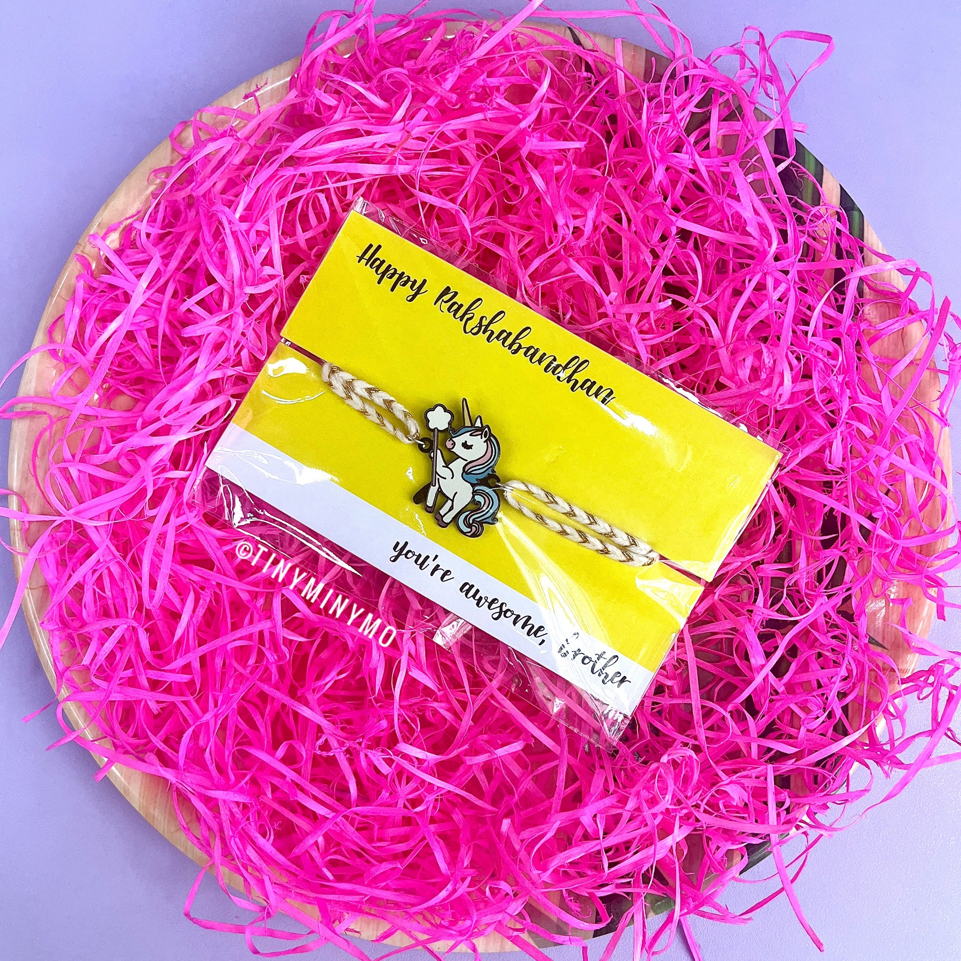 Unicorn Love Metal Rakhi - Tinyminymo