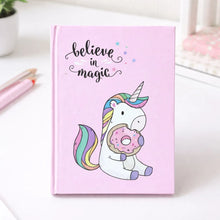 Load image into Gallery viewer, Pink Color Unicorn Notebook - Tinyminymo
