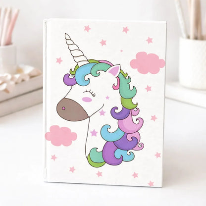 White Color Unicorn Notebook - Tinyminymo