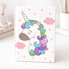 Load image into Gallery viewer, White Color Unicorn Notebook - Tinyminymo
