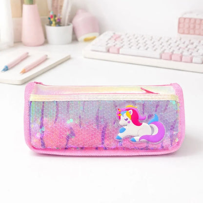 Glitter Unicorn Pencil Pouch - Tinyminymo