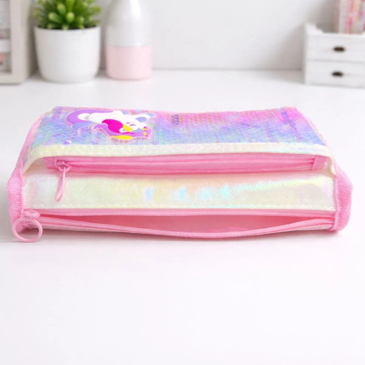 Two Compartment of Unicorn Pencil Pouch - Tinyminymo