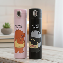 Load image into Gallery viewer, We Bare Bear Bottle in Pink and Black Color - Tinyminymo

