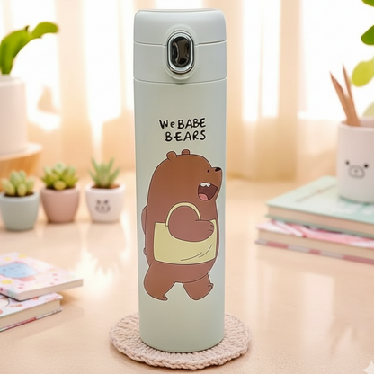 White Color Bottle in Ted Design - Tinyminymo 