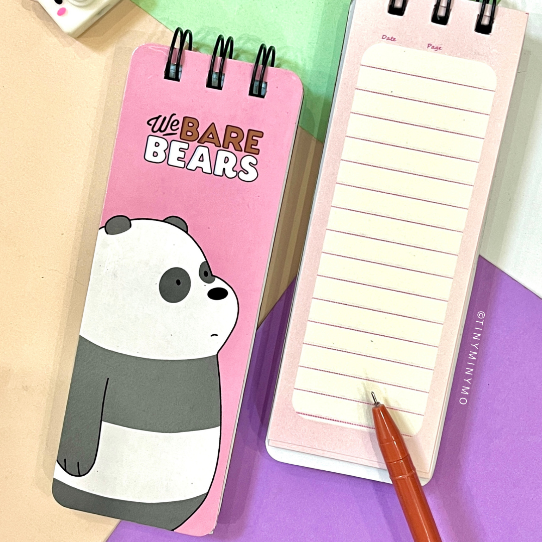 We Bare Bear Mini Notepad - Tinyminymo