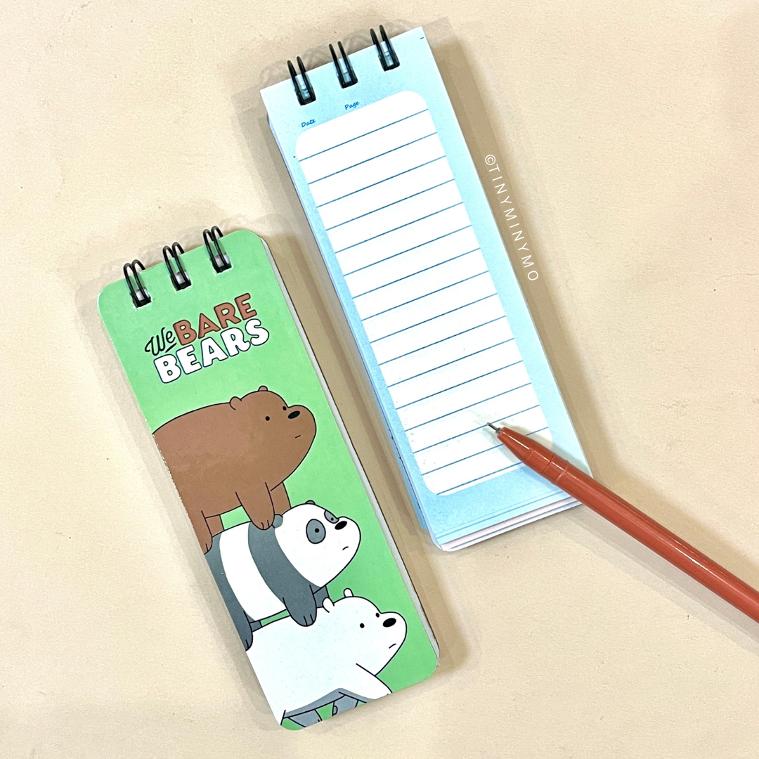 We Bare Bear Mini Notepad - Tinyminymo