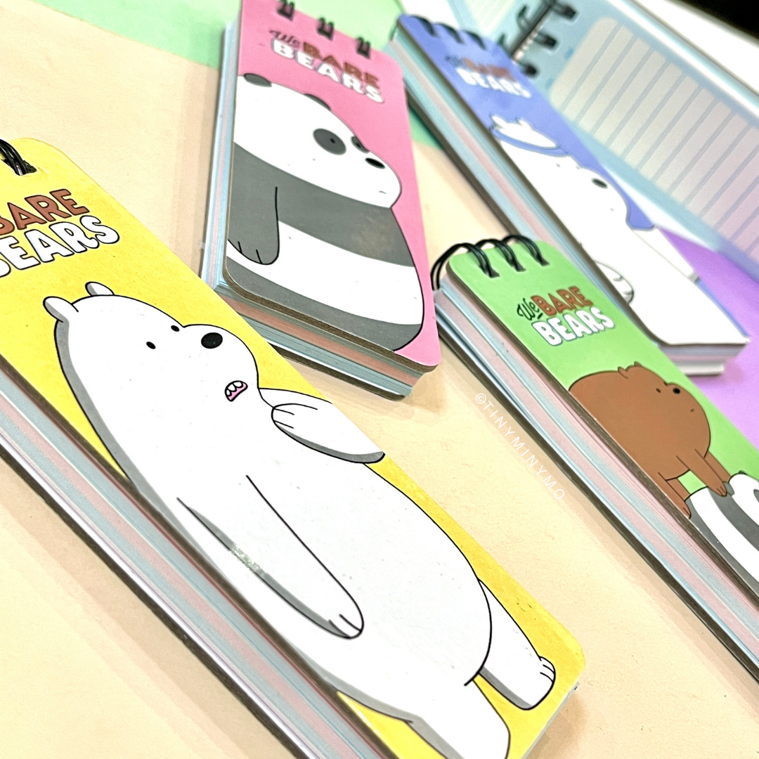 We Bare Bear Mini Notepad - Tinyminymo