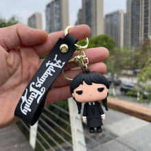 Load image into Gallery viewer, Wednesday Addams 3D Keychain - Tinyminymo
