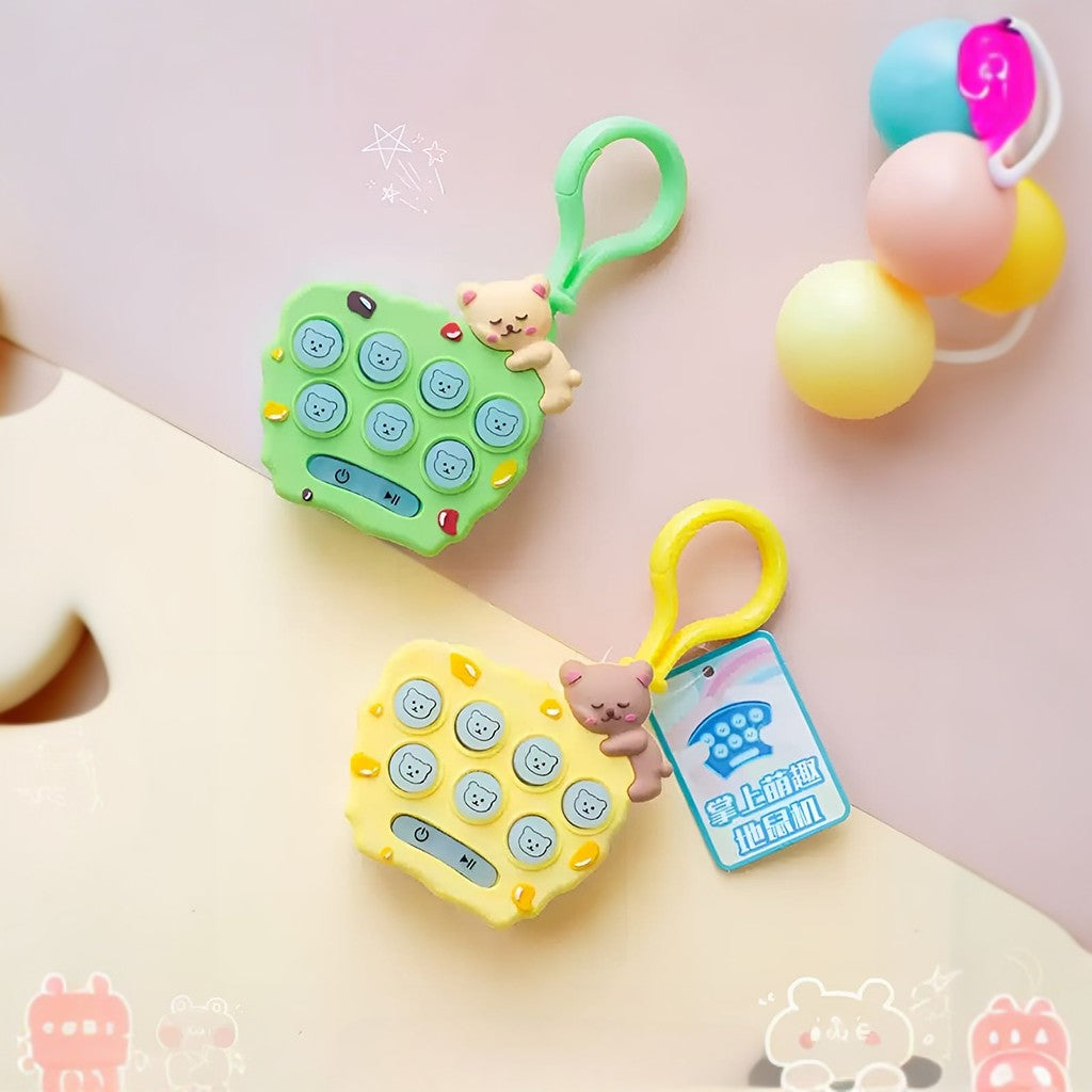 Whack-A-Bear with Hook Game Keychain - Tinyminymo