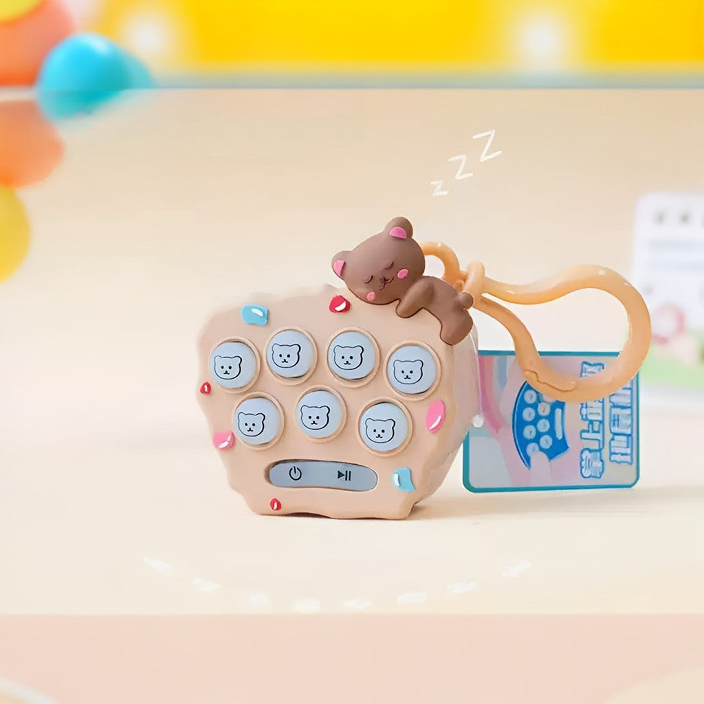 Whack-A-Bear with Hook Game Keychain - Tinyminymo