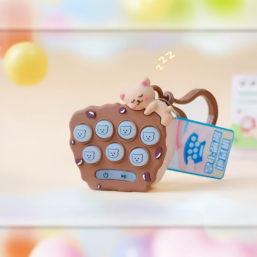 Whack-A-Bear with Hook Game Keychain - Tinyminymo