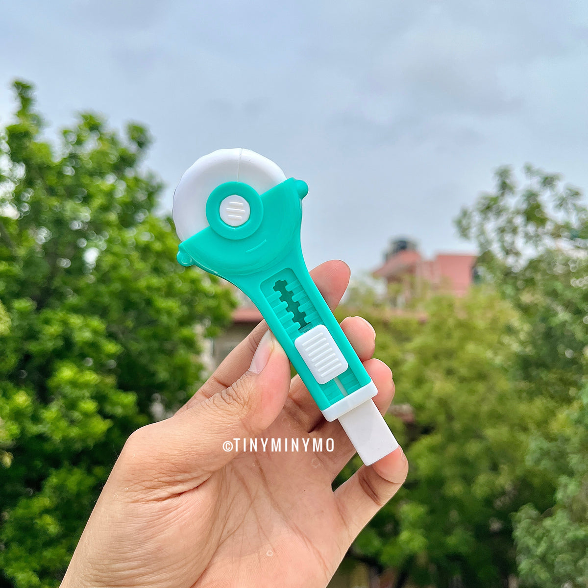 Green Color of Wheel Eraser Cum Sharpener - Tinyminymo