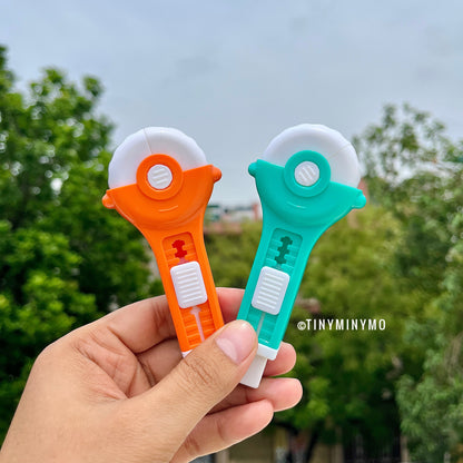 Wheel Eraser Cum Sharpener in Orange and Green Color - Tinyminymo