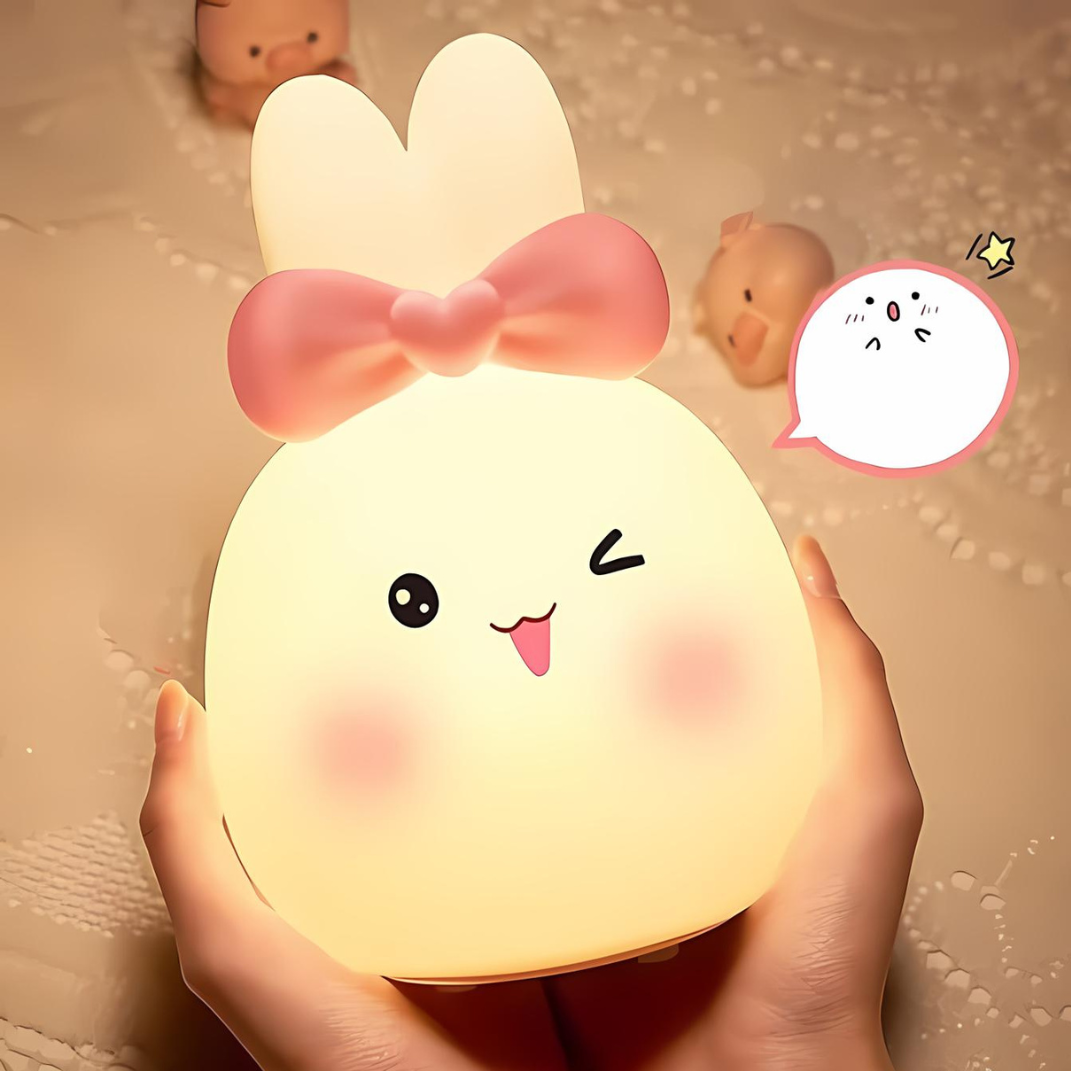 Winking Bunny Silicone Night Light - Tinyminymo