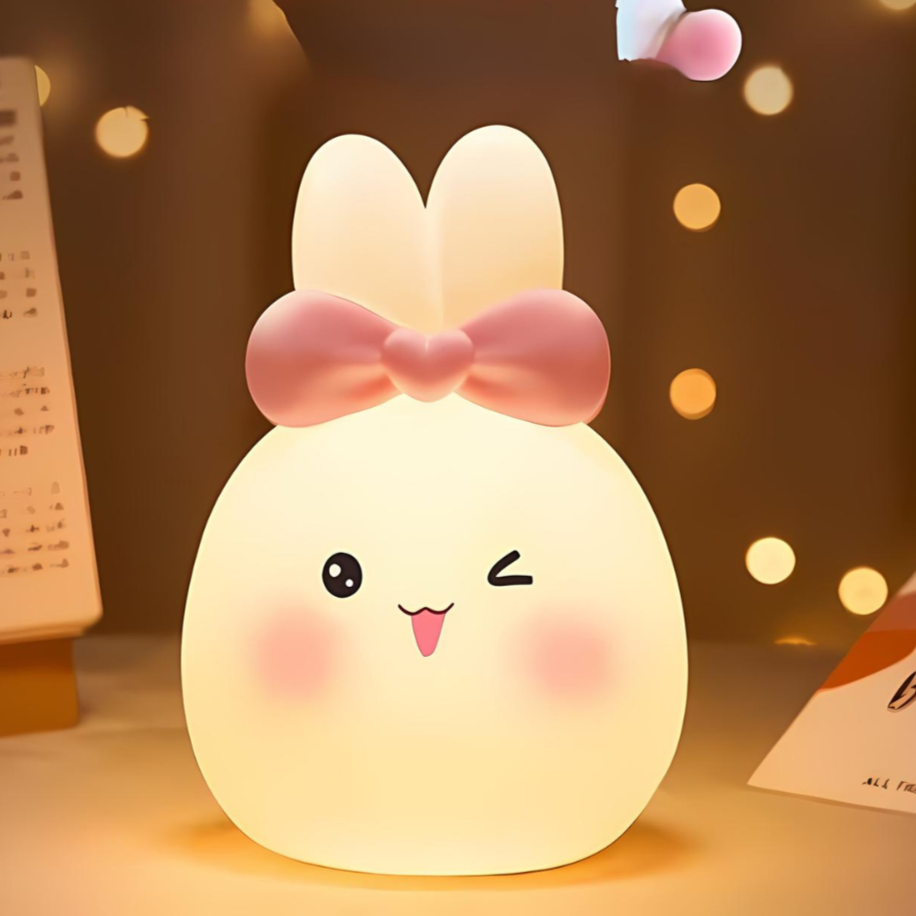 Winking Bunny Silicone Night Light - Tinyminymo