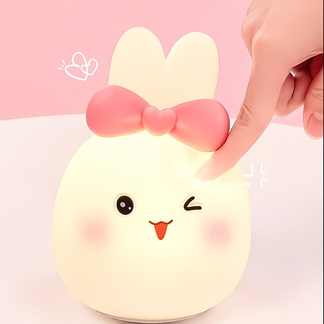 Winking Bunny Silicone Night Light - Tinyminymo