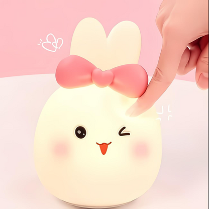 Winking Bunny Silicone Night Light - Tinyminymo